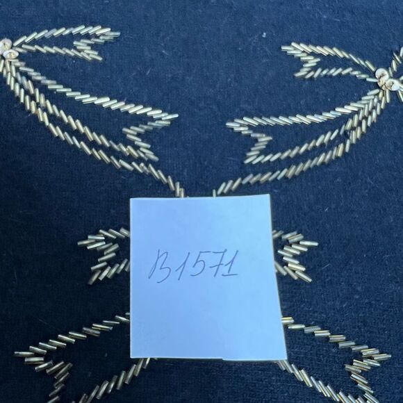 Vtg Colleen’s Collectables Lambwool Angora Rabbit Hair Beaded Black Sweater Sz M - Picture 16 of 16